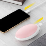 Soccer Shape Rechargeable Hand Warmer with Carrying Pouch - Image 3