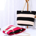 Canvas Beach Tote Bag - Image 4