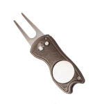 Metal Foldable Divot Tool with Magnetic Ball Marker - Image 8