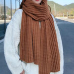Rib Knit Scarf - Image 4