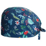 Medical Nurse Scrub Cap with Button - Image 11