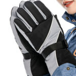 Fleece Lined Waterproof Ski Gloves - Image 4