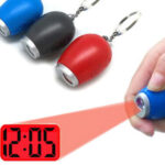 Mini LED Projection Clock Keychain - Image 4