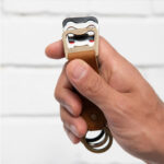 Leather Bottle Opener Keychain - Image 4