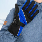 Fleece Lined Waterproof Ski Gloves - Image 3